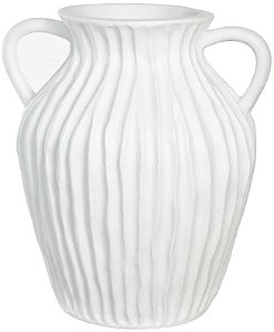 Vaso Decorativo Ceramica Branco 39cm