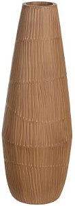 Vaso Decorativo Poliresina Texturizado Marrom 47cm