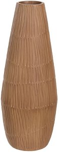 Vaso Decorativo Poliresina Texturizado Marrom 39cm