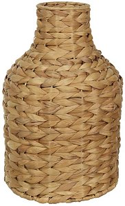 Vaso Decorativo Fibra Natural Bege 32cm