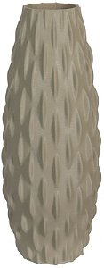 Vaso Decorativo Ceramica 3D Bege 41cm