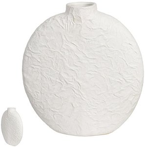 Vaso Decorativo Ceramica Textura Branco 8cm