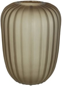 Vaso Decorativo Vidro Marrom 38cm