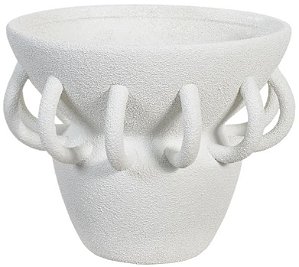 Vaso Decorativo Ceramica Branco 31cm