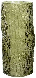 Vaso Decorativo Vidro Texturizado Verde 31cm