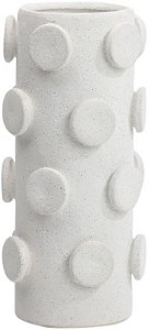 Vaso Decorativo Ceramica Balls Branco 28cm