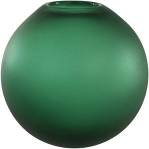 Vaso Decorativo Vidro Verde 20cm