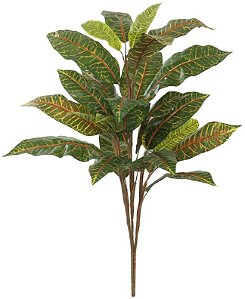 Planta Artificial Arvore Croton X23 Verde 1m