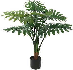 Planta Artificial Arvore Philo C/Pote X7 Verde 90cm