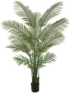 Planta Artificial Arvore Palmeira Real Toque C/Pote X13 Verde 1,8m