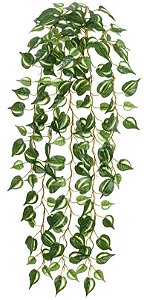 Planta Artificial Folhagem Jiboia Pendentes X159 Verde Branco 1m