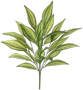Planta Artificial Arvore Dracena Real Toque X26 Verde Creme 76cm