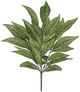 Planta Artificial Arvore Calathea Real Toque X26 Verde Creme 76cm