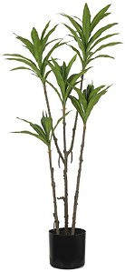 Planta Artificial Arvore Dracena Reflexa C/Pote X59 Verde 2T 1.12m