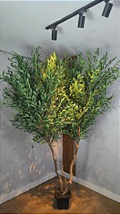 Planta Artificial Árvore Oliveira 2,40m x 1,80m 2 Troncos Mod. 08.04