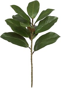 Planta Artificial Galho Magnolia Real Toque X10 Verde 54cm