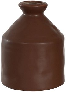 Vaso Decorativo Porcelana Terracota 10,9cm