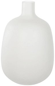 Vaso Decorativo Vidro Transparente Fosco 39cm
