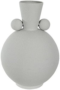 Vaso Decorativo Metal Balls Off White 29cm