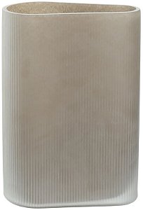 Vaso Decorativo Vidro Bege Fosco 29cm