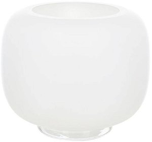 Vaso Decorativo Vidro Branco 20cm