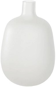 Vaso Decorativo Vidro Transparente Fosco 30cm