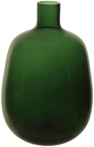 Vaso Decorativo Vidro Verde 30cm
