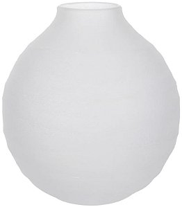 Vaso Decorativo Vidro Transparente Fosco 28cm