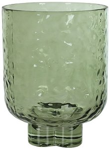 Vaso Decorativo Vidro Verde 20cm