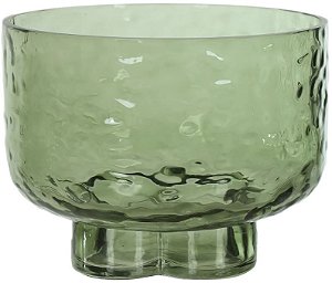 Vaso Decorativo Vidro Verde 14cm