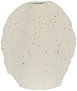 Vaso Decorativo Ceramica Organico Off White 29,7cm