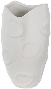 Vaso Decorativo Ceramica Organico Off White 26cm