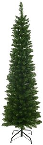 Planta Artificial Arvore Natal Boston Slim 200 Tips C/Base Metal Verde 1.2m