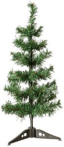 Árvore De Natal Tradicional. 45 Tips C/Base Plastico Verde 45cm