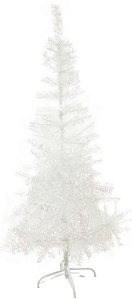 Planta Artificial Arvore Natal Iridescente Base Metal Colorido 1.5m