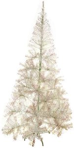 Planta Artificial Arvore Natal Iridescente Base Metal Colorido 2.1m
