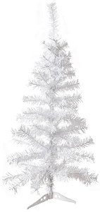 Planta Artificial Arvore Natal 90 Tips C/Base Plastico Branco 90cm