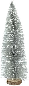Planta Artificial Mini Arvore Natal Prata 30cm