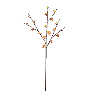 Planta Artificial Galho Sementes X18 (amarelo outono) 1,08m