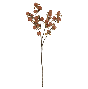 Planta Artificial Galho Sementes X23 (laranja outono) 77cm