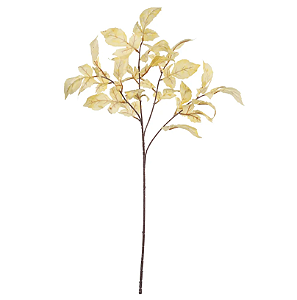 Planta Artificial Galho Folha X23 (creme outono) 86cm