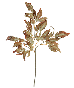 Planta Artificial Galho Folha X12 (marrom outono 2T) 64cm