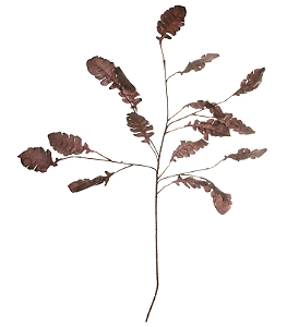 Planta Artificial Galho Folha X15 (marrom outono) 90cm