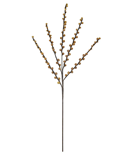 Planta Artificial Galho Sementes X100 (amarelo outono) 1,06m
