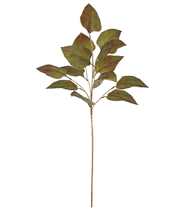Planta Artificial Galho Folha X14 (verde outono) 88cm