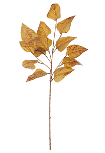 Planta Artificial Galho Folha X14 (amarelo outono) 88cm