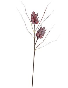 Planta Artificial Galho Sementes X40 (vermelho) 92cm