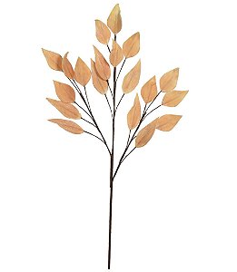 Planta Artificial Galho Folha Eva X20 (ocre) 1m