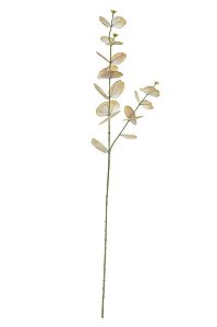 Planta Artificial Galho Eucalipto Real Toque C/Proteção UV X20 (cha) 75cm