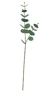 Planta Artificial Galho Eucalipto Real Toque C/Proteção UV X20 (verde) 75cm